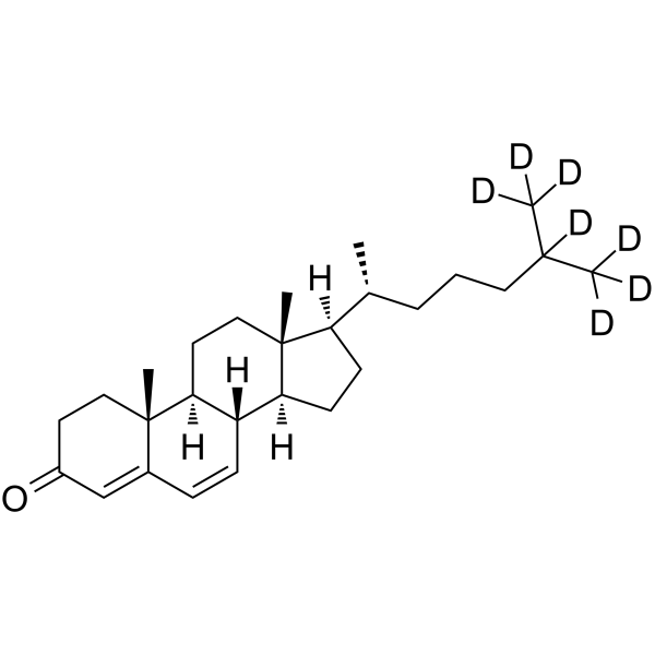 Cholesta-4,6-dien-3-one-d7 Chemical Structure Cholesta-4,6-dien-3-one-d7