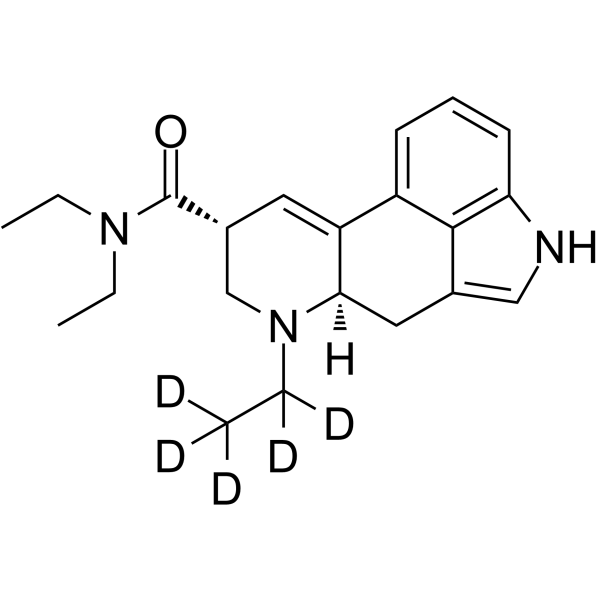 N-Ethyl norlysergic acid-d5 N,N-diethylamide Chemical Structure N-Ethyl norlysergic acid-d5 N,N-diethylamide