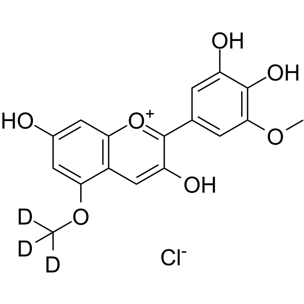 Europinidin-d3 chloride Chemical Structure Europinidin-d3 chloride