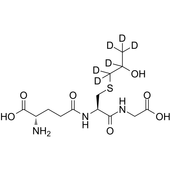 S-(2-Hydroxypropyl)glutathione-d6 Chemical Structure S-(2-Hydroxypropyl)glutathione-d6