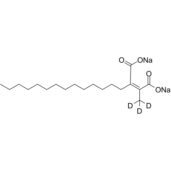 Chaetomellic acid A-d3 sodium Chemical Structure Chaetomellic acid A-d3 sodium