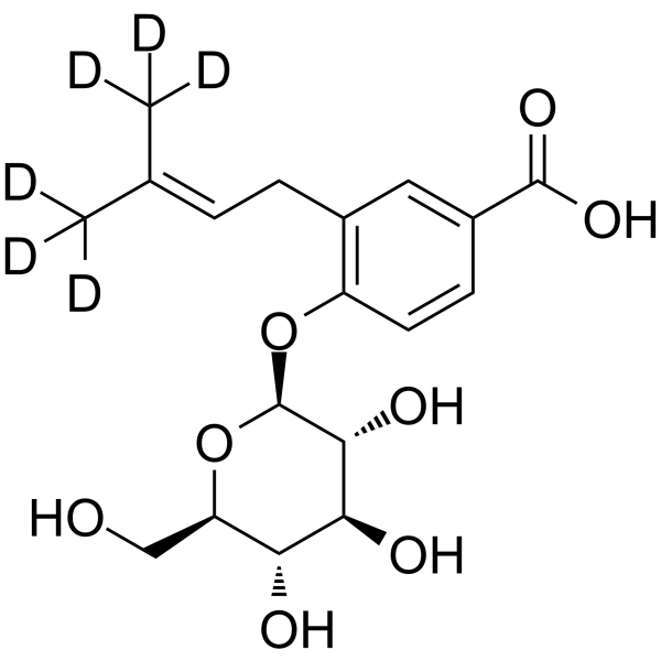 Malaxinic acid-d6 Chemical Structure Malaxinic acid-d6