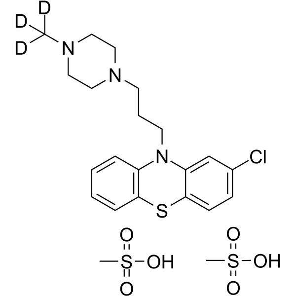 Prochlorperazine-d3 mesylate Chemical Structure Prochlorperazine-d3 mesylate