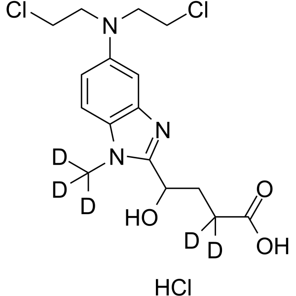 Bendamustine M3-d5 hydrochloride Chemical Structure Bendamustine M3-d5 hydrochloride