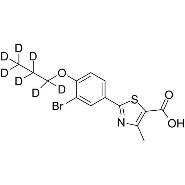 3-Descyano 3-bromo-Febuxostat-d9 Chemical Structure 3-Descyano 3-bromo-Febuxostat-d9