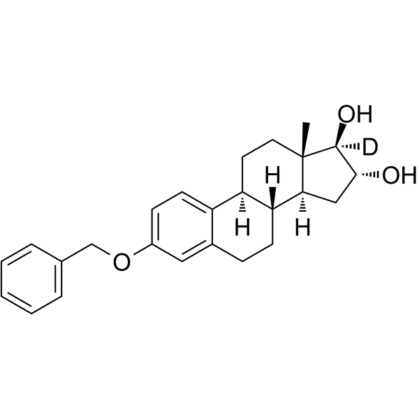3-O-Benzyl Estriol-d1 Chemical Structure 3-O-Benzyl Estriol-d1