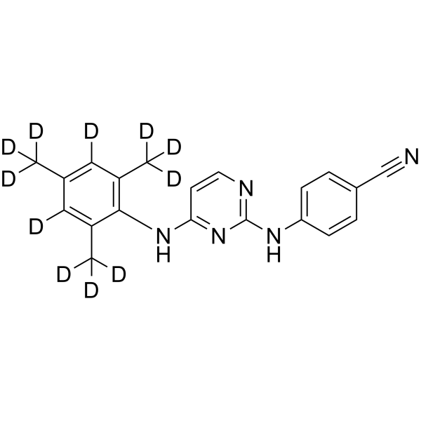 Dapivirine-d11 Chemical Structure Dapivirine-d11(Synonyms: TMC120-d11; R147681-d11)