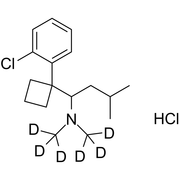 4-Deschloro-2-chloro Sibutramine-d6 hydrochloride Chemical Structure 4-Deschloro-2-chloro Sibutramine-d6 hydrochloride