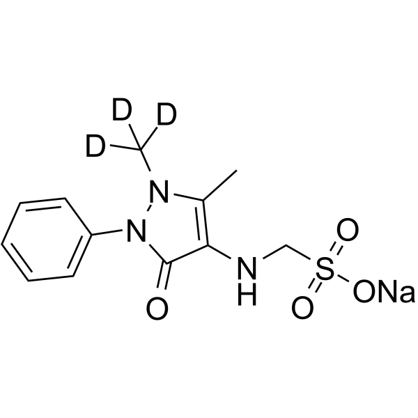 Melaminsulfone-d3 sodium Chemical Structure Melaminsulfone-d3 sodium
