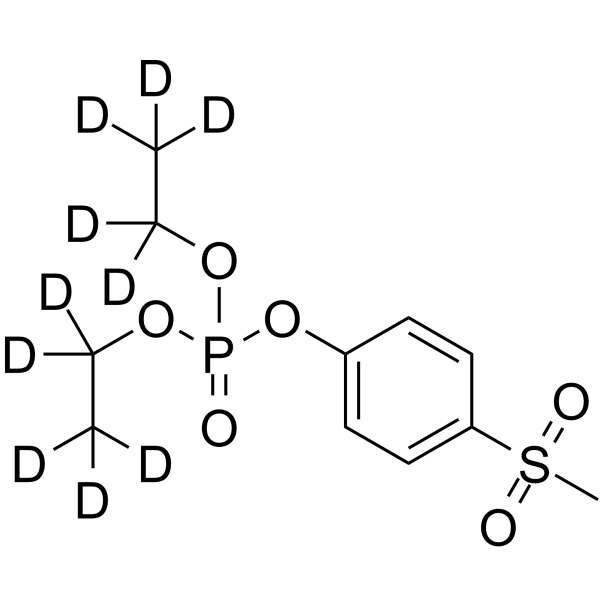Fensulfothion oxon sulfone-d10 Chemical Structure Fensulfothion oxon sulfone-d10