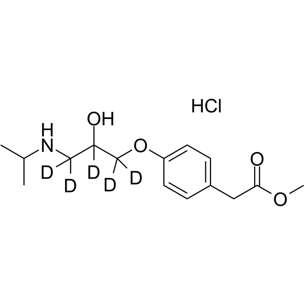 Metoprolol acid methyl ester-d5 hydrochloride Chemical Structure Metoprolol acid methyl ester-d5 hydrochloride