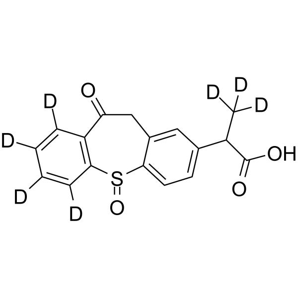 Zaltoprofen sulfoxide-d7 Chemical Structure Zaltoprofen sulfoxide-d7