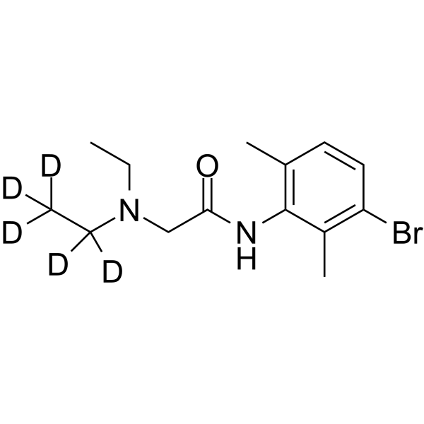 3-Bromo lidocaine-d5 Chemical Structure 3-Bromo lidocaine-d5