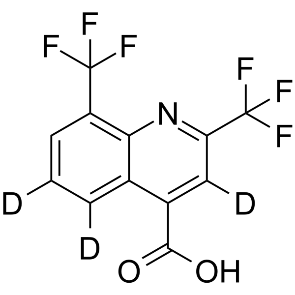 Carboxymefloquine-d3 Chemical Structure Carboxymefloquine-d3