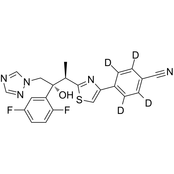 Isavuconazole-d4 Chemical Structure Isavuconazole-d4(Synonyms: BAL-4815-d4; RO-0094815-d4)