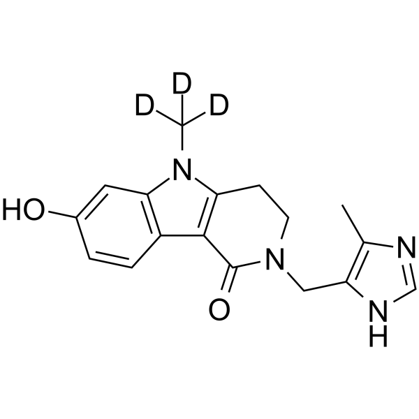 7-Hydroxy alosetron-d3 Chemical Structure 7-Hydroxy alosetron-d3