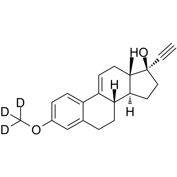 9(11)-Dehydromestranol-d3 Chemical Structure 9(11)-Dehydromestranol-d3