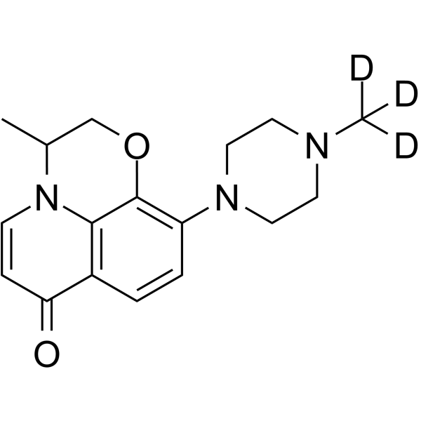 Defluoro-decarboxyl Ofloxacin-d3 Chemical Structure Defluoro-decarboxyl Ofloxacin-d3
