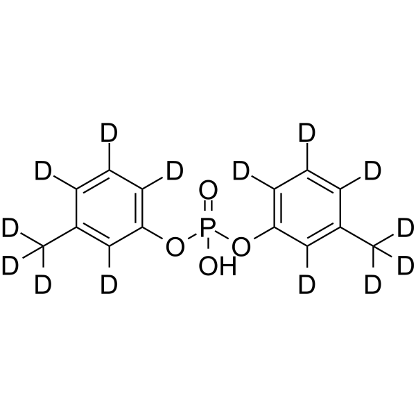 Di-m-tolyl phosphate-d14 Chemical Structure Di-m-tolyl phosphate-d14