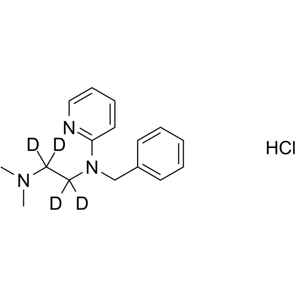Tripelennamine-d4 hydrochloride Chemical Structure Tripelennamine-d4 hydrochloride