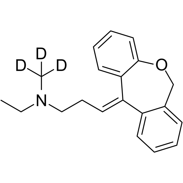 N-Desmethyl N-ethyl Doxepin-d3 Chemical Structure N-Desmethyl N-ethyl Doxepin-d3