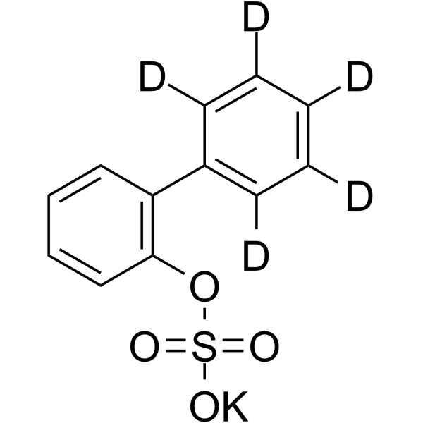 2-Biphenylyl sulfate-d5 potassium Chemical Structure 2-Biphenylyl sulfate-d5 potassium