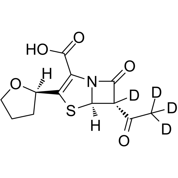 6-Dehydroxy 6-oxo faropenem-d4 Chemical Structure 6-Dehydroxy 6-oxo faropenem-d4