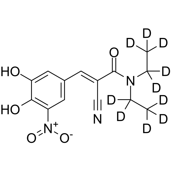 Entacapone-d10 Chemical Structure Entacapone-d10(Synonyms: 恩他卡朋 d10)