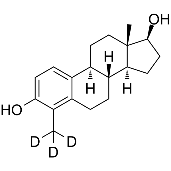 4-Methyl estradiol-d3 Chemical Structure 4-Methyl estradiol-d3