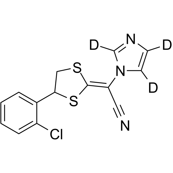 Lanoconazole-d3 Chemical Structure Lanoconazole-d3