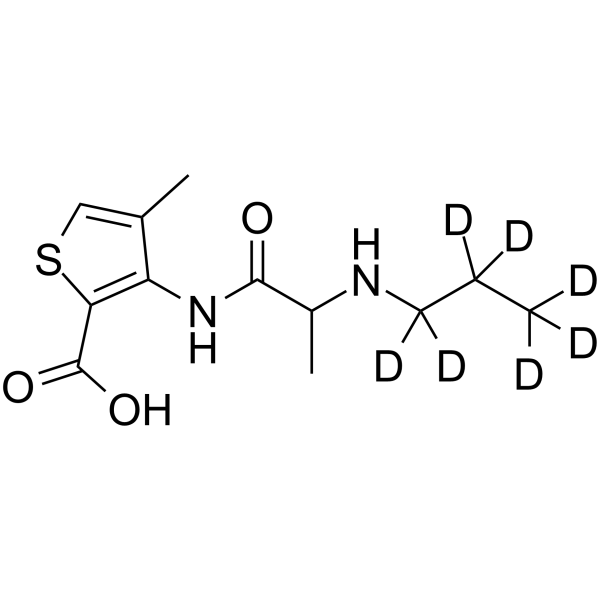 Articaine related compound B-d7 Chemical Structure Articaine related compound B-d7