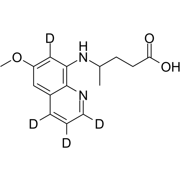 Carboxy primaquine-d4 Chemical Structure Carboxy primaquine-d4