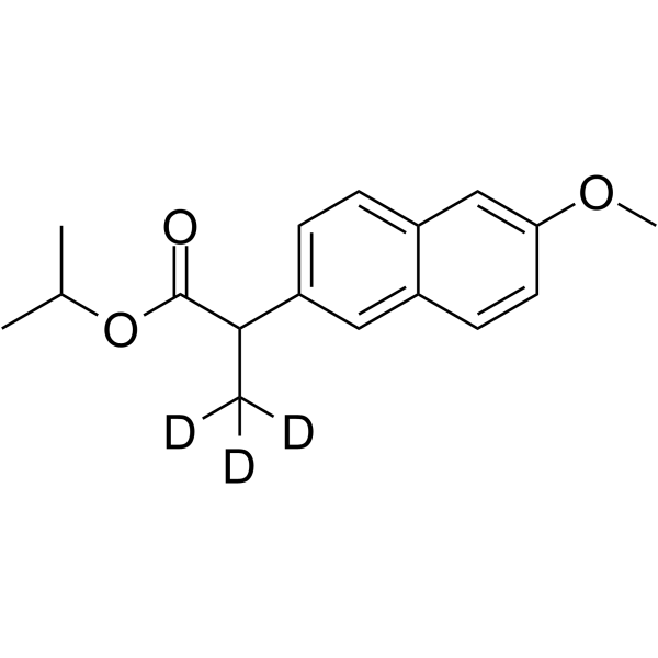 (Rac)-Naproxen 2-propyl ester-d3 Chemical Structure (Rac)-Naproxen 2-propyl ester-d3