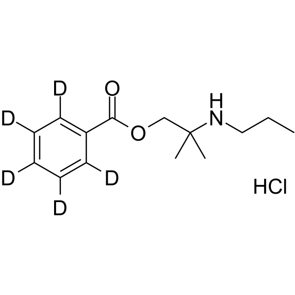 Meprylcaine-d5 hydrochloride Chemical Structure Meprylcaine-d5 hydrochloride
