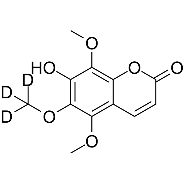 5-Methoxyisofraxidin-d3 Chemical Structure 5-Methoxyisofraxidin-d3