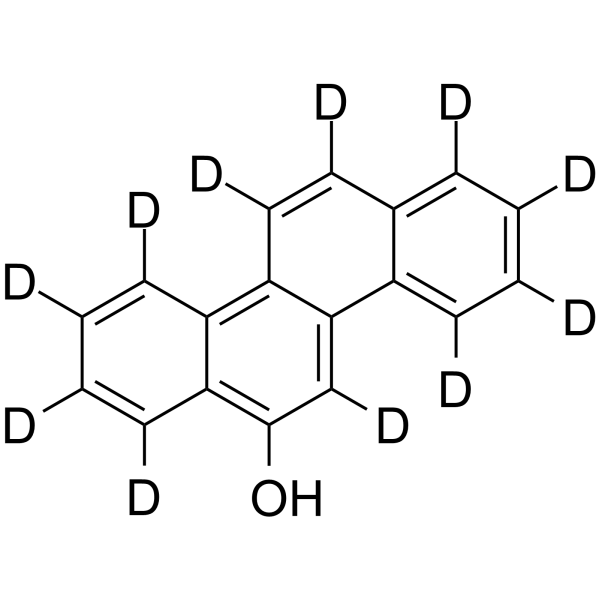 6-Hydroxychrysene-d11 Chemical Structure 6-Hydroxychrysene-d11