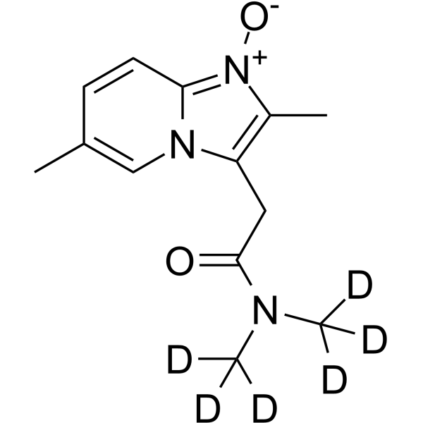 Desmethylphenyl-methyl Zolpidem N-Oxide-d6 Chemical Structure Desmethylphenyl-methyl Zolpidem N-Oxide-d6