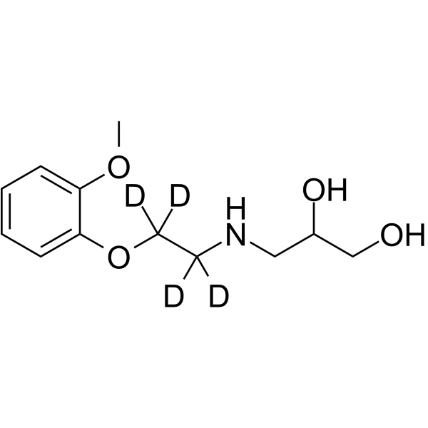 Decarbazolyl Carvedilol-d4 Chemical Structure Decarbazolyl Carvedilol-d4