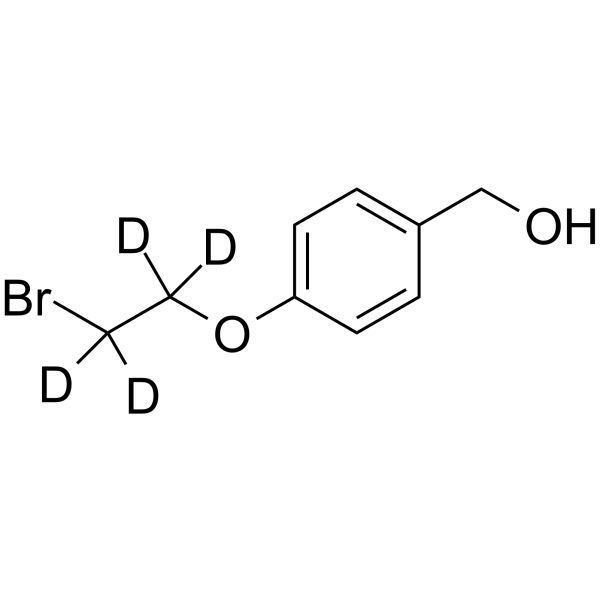 4-(2-Bromoethoxy)benzenemethanol-d4 Chemical Structure 4-(2-Bromoethoxy)benzenemethanol-d4
