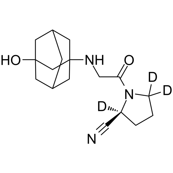 Vildagliptin-d3 Chemical Structure Vildagliptin-d3(Synonyms: LAF237-d3; NVP-LAF 237-d3)