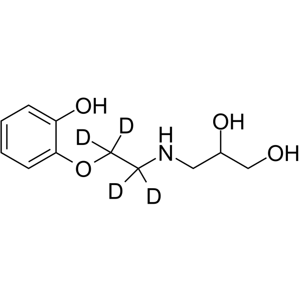 Decarbazolyl desmethyl carvedilol-d4 Chemical Structure Decarbazolyl desmethyl carvedilol-d4