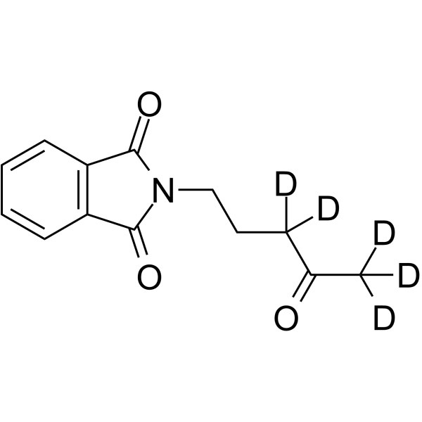 2-(4-Oxopentyl)-1H-isoindole-1,3(2H)-dione-d5 Chemical Structure 2-(4-Oxopentyl)-1H-isoindole-1,3(2H)-dione-d5