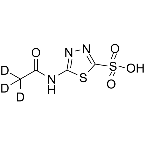 5-(Acetylamino)-1,3,4-thiadiazole-2-sulfonic acid-d3