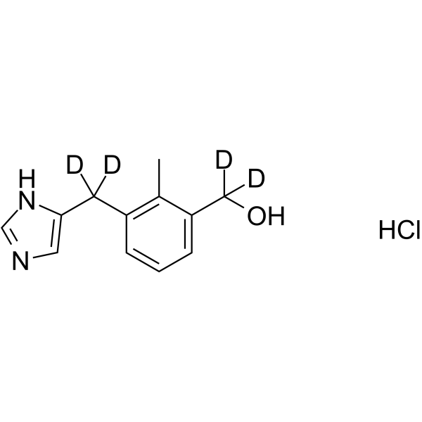 3-Hydroxy Detomidine-d4 hydrochloride Chemical Structure 3-Hydroxy Detomidine-d4 hydrochloride