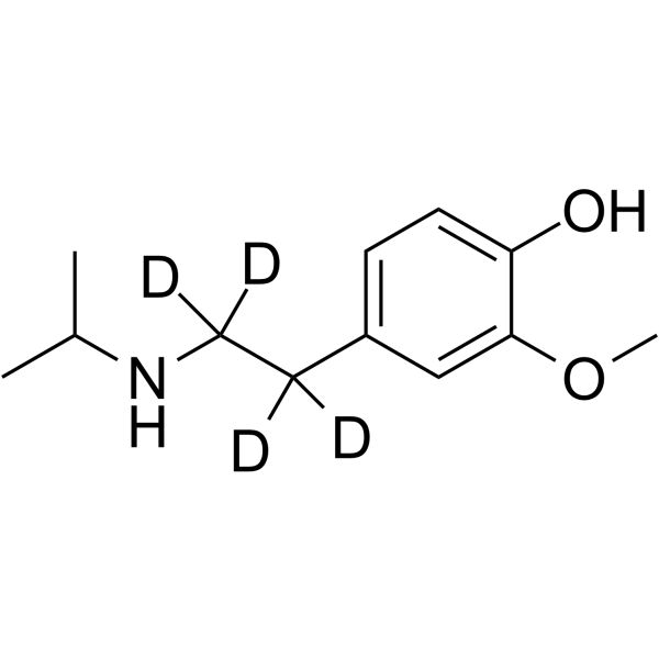 2-Methoxy-4-[2-[(1-methylethyl)amino]ethyl]phenol-d4