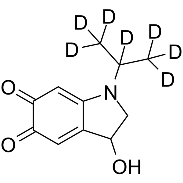 N-Isopropylnoradrenochrome-d7 Chemical Structure N-Isopropylnoradrenochrome-d7