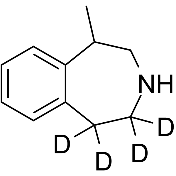 1-Methyl-2,3,4,5-tetrahydro-1H-3-benzazepine-d4 Chemical Structure 1-Methyl-2,3,4,5-tetrahydro-1H-3-benzazepine-d4