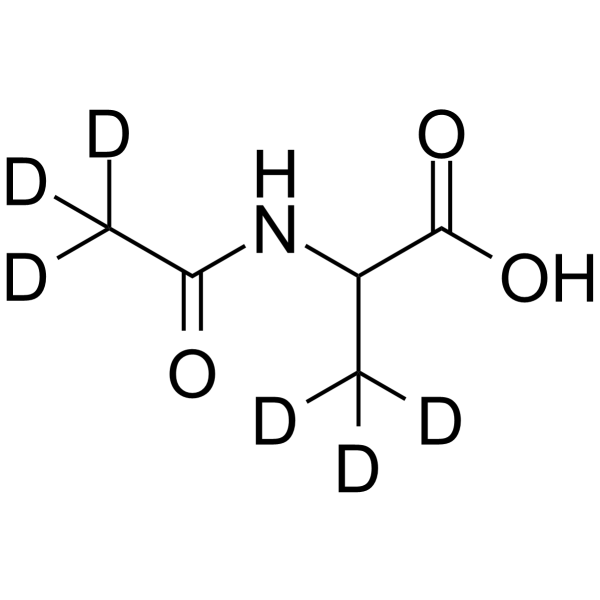 Ac-DL-Ala-OH-d6 Chemical Structure Ac-DL-Ala-OH-d6