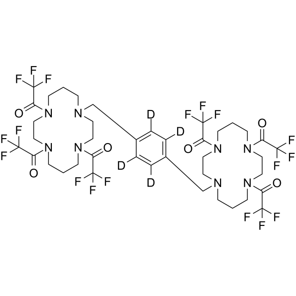 Plerixafor hexa(trifluoroacetate)-d4 Chemical Structure Plerixafor hexa(trifluoroacetate)-d4