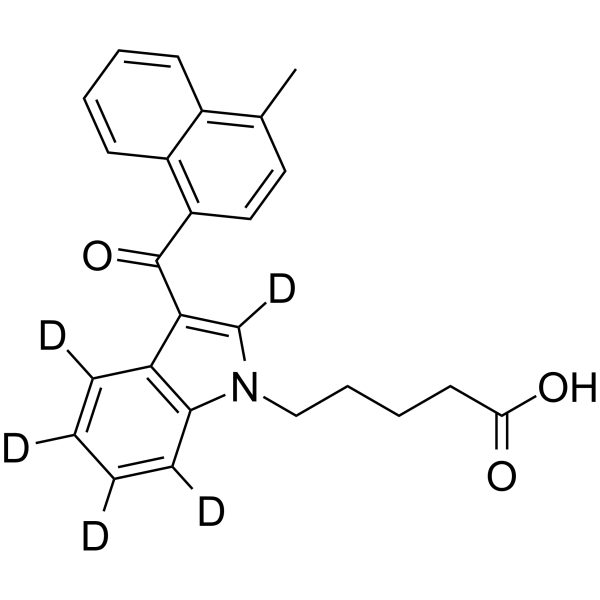 MAM2201 N-pentanoic acid metabolite-d5(Synonyms: JWH 122 N-pentanoic acid metabolite-d5)